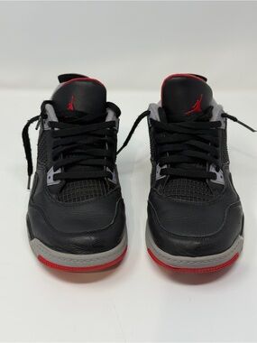 Size 3Y - Jordan 4 Retro Bred Reimagined PS Black Red